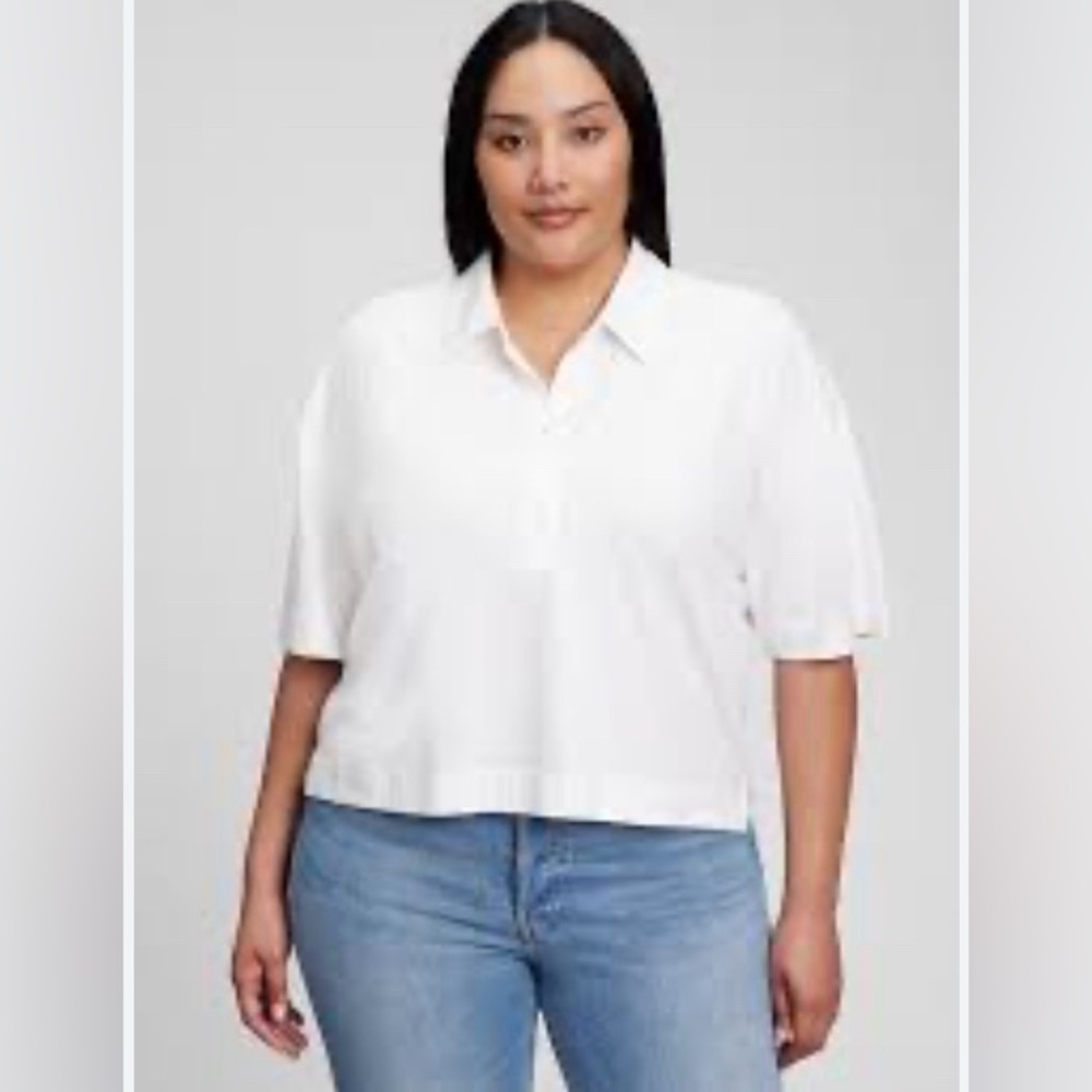 Cosmic Aura Cropped Polo Shirt | New without Tags